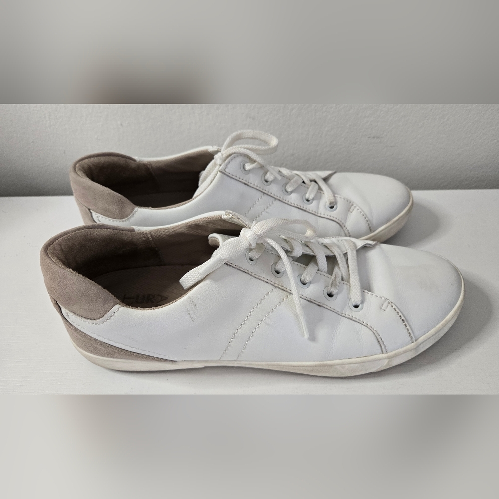 Naturalizer Women's Morrison Fashion Sneaker Lace-Up/Leather, White SZ 12